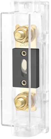 Heschen Auto Audio Video Stereo ANL-Sicherungshalter, 0/2/4 Gauge In und Out, mit Ampere ANL Sicherung (ANL-250A)