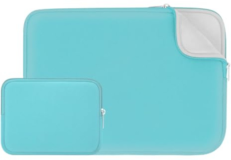 RAINYEAR Housse pour Ordinateur Portable 14pouces Petit Sac, Bleu | Housse rembourrée à doublure moelleuse pour Notebook Chromebook 14 pouces et MacBook Air 15 pouces (M2, M3, M4, M5)