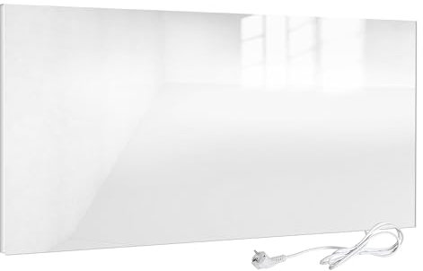 VIESTA H580-GW Infrared Heating Panel Wall Heater Electric, Ultraflat Heating Plate, 580W, White