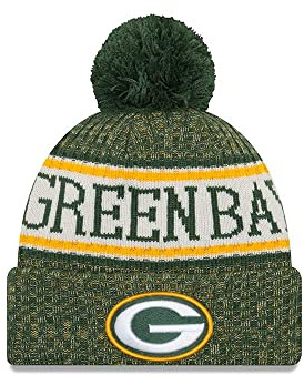 New Era ONF18 Sport Knit Bommelmütze Green Bay Packers Grün, Size:ONE Size