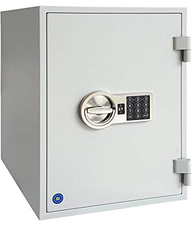 FELGNER Tresor FS 60-51 EL - Möbeltresor Dokumententresor Safe | 60 Minuten Feuerschutz | Einbruchsschutz Widerstandsgrad S2 | elektronisches Schloss | 510 x 445 x 425 cm - 54 Kg