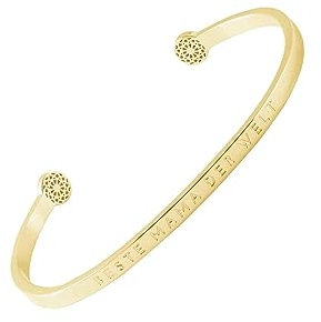 SIMPLE PLEDGE | Beste Mama der Welt Armreif | Armband Damen mit Gravur in Silber, Gold, Roségold | Perfekt als Schmuck Geschenk | Blindgravur