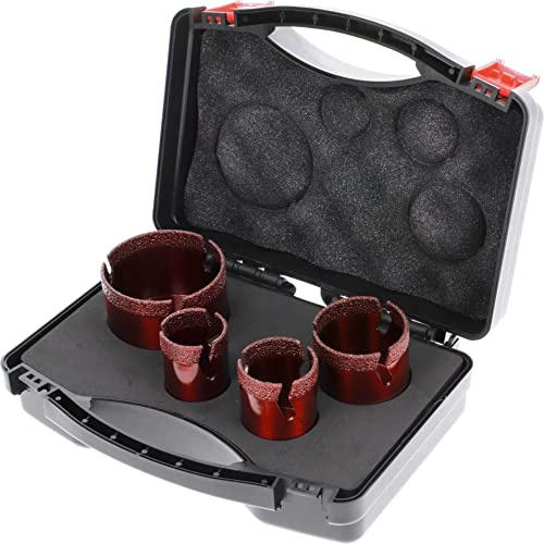 PRODIAMANT Speedmaster Set 4 pièces diamantées foret à sec pour carrelage M14 ø 35mm, 40mm, 50mm, 68mm