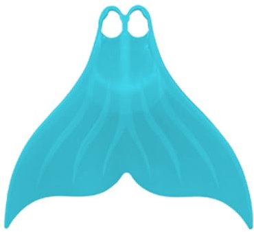 FINS Sjöjungfru simning monofena för snorkling, dykning, simsimsimfötter vuxna män kvinnor (stor, blå)