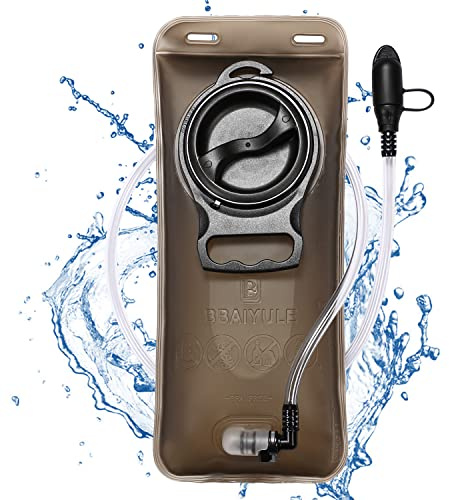 BBAIYULE® Trinkblase 2l,BPA frei | materialverstärkte,auslaufsicher Wasserbehälter |2.0 Trinksystem für Rucksack | Trinlrucksack Wanderrucksack für Wandern & Fahrradfahren