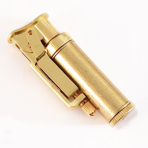 MEJEJO Metallrillenfeuerzeuge, Kerosin, Vintage, Messing, nachfüllbar, mechanische Schleifscheiben, Zündfeuerzeuge, durchsichtige Kraftstofftankfeuerzeuge, klassisches Design, Vintage-Geschenkidee