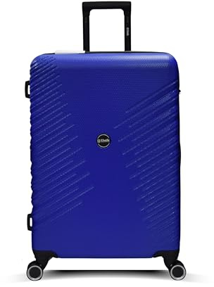 Unik REVOLUTION Maleta Grande Expandible 75 cm – Rígida ABS Reciclado 70%, 4 Ruedas Dobles 360°, Ligera y Resistente, Cerradura de 3 Dígitos Integrada – Color Azul Sodalite