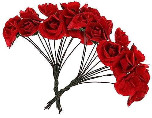 Garneck 144St künstliche Papierblume Hochzeitszubehör Dekorationen für Hochzeitszeremonien Bürodekoration künstliche Pflanzen Büro-Schreibtisch-Dekor Blumenhandwerk aus Papier Strauß Kranz