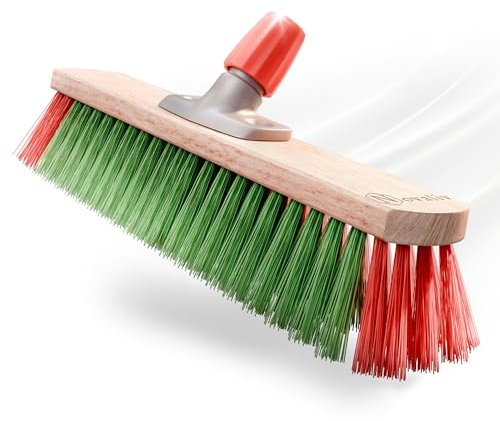 Novaliv Balai de jardin Elaston - 40 cm - Poils élastiques - Idéal comme balai d'extérieur - Poils durs - Balai de terrasse - Balai d'écurie - Balai industriel - Pour l'extérieur