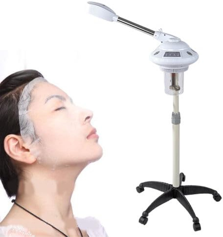 Gesichtsdampfer 750W Gesichtssauna nano ionen warm Dampf Gesicht Dampf für Heim und Schönheitssalon Luftbefeuchter mit Aromatherapie Diffusor und Ozon Funktion