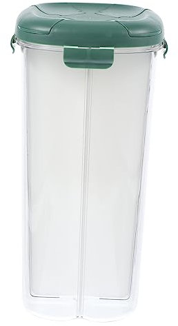 SECFOU Airtight Storage Food Containers Lids Flour Storage Jars Cereal Dispenser Compartment Rice Grain Container Lids