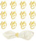 Napkin Rings,12 PCS Napkin Rings Set,Table Decoration Napkins Rings,Table Decoration,Gold