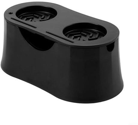 Stazione di tassazione 2 in 1 con scatola per caffè espresso Stabilità e convenienza combinate (nero)