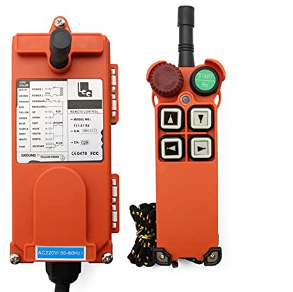 KGFCE F21-E1B 2S E2B-8 AC 220V 110V 380V 36V DC 12V 24V wireless Industrial remote controller switches Hoist Crane Control Lift Crane(F21-4S,AC 220V)