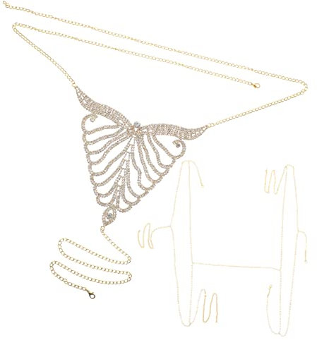 Beavorty Strass Höschen Taillen Bein Kette Körper Ketten Schmuck Für Frauen Mit Glänzenden Strasssteinen Einzigartig Designed Für Strandpartys Nachtclubs Und Festivals