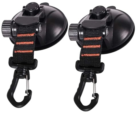 Gatuida 2Pièces Crochet de Ventouse Multifonctionnel Accessoire Pratique pour Salle de Bain Cuisine et Camping Fixation Facile et Réutilisable