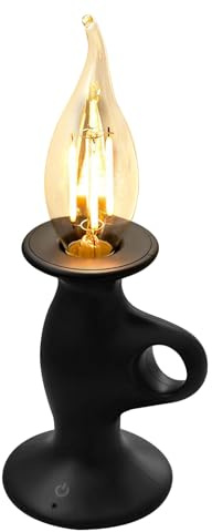 Ylnailky Retro Schreibtischlampe - Kerzenlicht Tischleuchte Retro Deko - Dimmbare Ambientebeleuchtung Für Nachttisch Schlafzimmer Büro Restaurant Bar Wohnzimmer Studentenzimmer