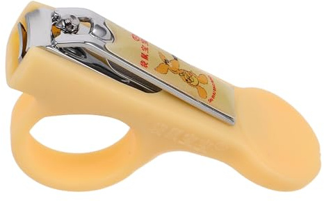 MUSISALY Babynagelknipser Ergonomisch Gestalteter aus Kohlenstoffstahl und Kunststoff mit Schutzfunktion für Sichere Nagelpflege bei Neugeborenen und Kleinkindern