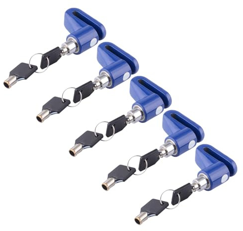 MOLUCKFU Lucchetto Antifurto per Freno a Disco Bici e Scooter, Blocca Disco Freno Moto Compatto e Resistente alle Intemperie, Set da 5 Pezzi per Mountain Bike e Scooter Elettrici