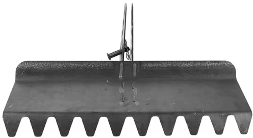 BESPORTBLE Râteau de Nivellement pour Pelouse - Niveleur de Sol pour Cour, Sable, Terre, Gazon - Outil de Nivellement de Terre - Râteaux Robustes - Niveleur de Pelouse pour Aménagement Paysager,