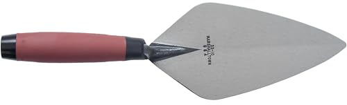 Marshalltown Brick Trowels, London Style, 10-1/2 x 4-3/4 Inch, DuraSoft Handle, Brickwork, Blockwork, Stonework, Masonry, Made in USA, 3310.5FG