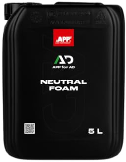 APP per AD Neutral Foam - Detergente schiumogeno attivo per esterni auto | Shampoo auto per idropulitrice | pH neutro | 3 modi d'uso | Alte prestazioni | Profumo di mela | 5 L