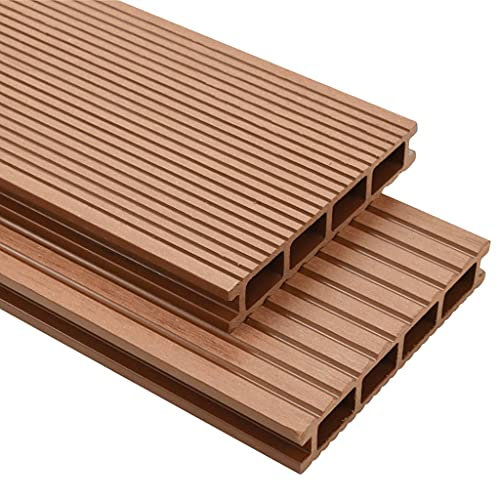 vidaXL WPC Terrassendielen mit Zubehör 10m² 2,2m braun wasserabweisend
