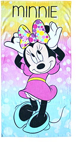 Disney Minnie Kinderhandtuch, 140 x 70 cm, Baumwolle