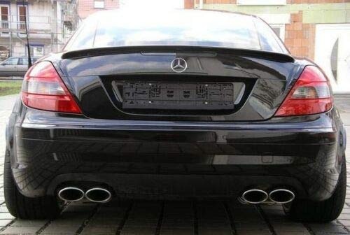 Tuning Fanatics bakre spoiler läpp bagageutrymme för Mercedes SLK R171, svart, ABS, självhäftande, primerad för målning