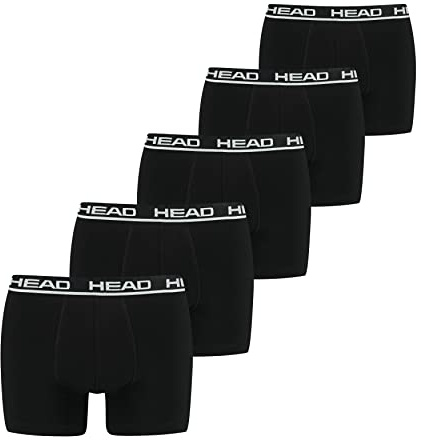 Head Calzoncillos Tipo bóxer para Hombre (5, Negro, M