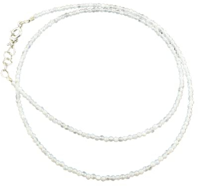 Regenbogen Mondstein Kette mit verlängerung kette