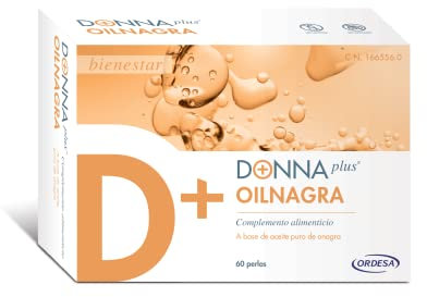 DONNAplus Oilnagra Perlas | 60 Perlas | Complemento Alimenticio para el Bienestar Menstrual con Aceite de Onagra