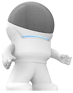Splin Table Stand Holder Compatible with Amazon Alexa Smart Speaker Echo Dot (4th and 5th gen.) and Apple HomePod Mini, Mr. Bill (White)
