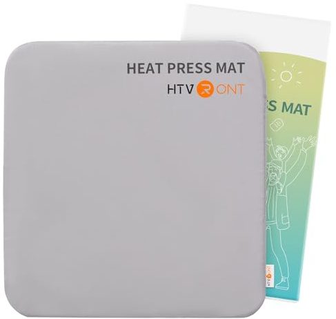 HTVRONT Heat Press Mat Compatible with Cricut Cutting Machine, Heat Press Pad 15x15 for Craft Vinyl Ironing Insulation Transfer, Double Sides Applicable Heat Mat for Heat Press Machines