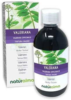 Baldrian (Valeriana officinalis) Wurzeln Alkoholfreier Urtinktur Naturalma - Flüssig-Extrakt Tropfen 500 ml - Nahrungsergänzungsmittel - Veganer