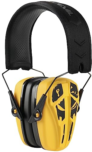 GREEN DEVIL Protección auditiva SNR28dB protección auditiva para adultos ANSI S3.19 protección acústica auriculares de trabajo protección auditiva protección auditiva protección auditiva, amarillo,