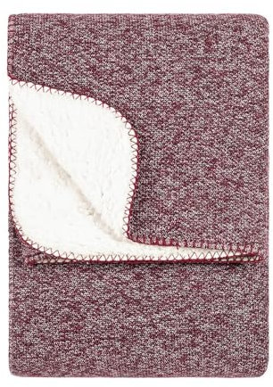 Nurrel Gestrickte Sherpa-Decke