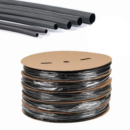 1/5/10/25M 2:1 Schwarz 1 2 3 5 6 8 10 mm Durchmesser Schrumpfschlauch Schrumpfschlauch Schlauch Wickeldraht DIY Steckerreparatur-150 mm, 1 Meter