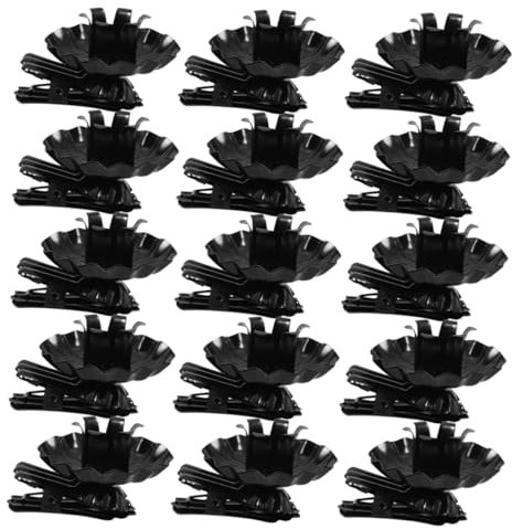 PRETYZOOM 20 Stück Metall Kerzenclips Weihnachtsbaum Kerzenhalter Clips mit Flachem Boden für Stabile Tisch und Baumkerzenhalter Weihnachtsdekoration