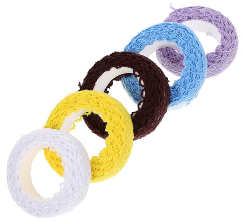 VILLCASE Klebebänder Für Spitzen 5 Rollen Dekorationsband Zum Basteln Deko-klebebänder Für Scrapbooking Deko-klebebänder 2 Yards/rolle