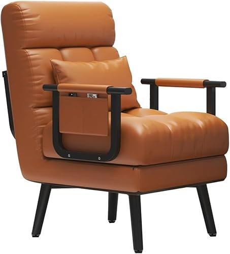 WaaYb Sofá Perezoso, Silla de Estudio reclinable, sillón Individual Ajustable para el hogar, sillón Convertible, sofá Cama, sillón Individual, sillón reclinable Plegable para el Almuerzo para Sala