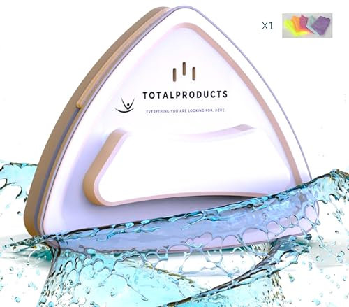Lavavetri magnetico, lavavetri per vetri singoli, pacchetto pulisci magnetico + panno in microfibra, pulisci sicuro, durevole ed efficace solo per vetro singolo 2-10 mm, NON doppi vetri.