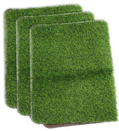 BESPORTBLE 3 Stücke Künstliche Tür Matte Im Freien Teppich Für Terrasse Front Tür Gefälschte Rasen Teppich