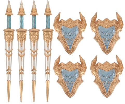 ibasenice 8stücke Teiliges Junge Mädchen Cosplay Zubehörset Mit Ritter Actionfiguren Und Für Rollenspiele Und Fantasievolles Spielen Mittelalterliche Spielzeugwaffen Und Zubehör Für