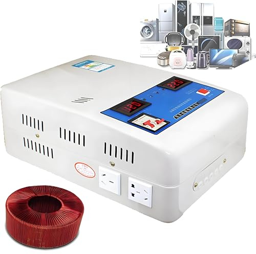 Regolatore di tensione automatico di uscita stabilizzatore di tensione 6800W/15000W/20000W Alimentatore stabilizzatore di tensione ultra basso 220V per piccoli elettrodomestici,15000W