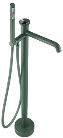 Freistehende Armatur Badewanne mit Handbrause 360° Drehung Einhebelmischer Dusche 2 Modus,Grün