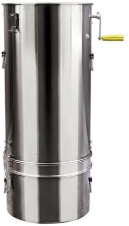 WRJAHCG Extracteur De Miel Centrifugeuse, Type divisé Manuel Extracteur tangentiel, 2 Cadres Acier Inoxydable, Accessoires apicoles