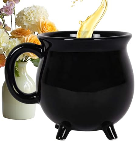 Générique Tasses Chaudron | Tasses à Café Halloween pour Potions de Sorcière,Bol Décoratif pour Soupe Thé Latte Jus Bureau Cuisine Salon Fête Famille
