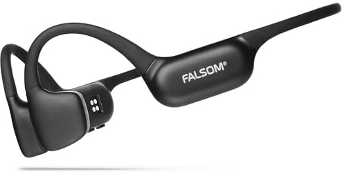 FALSOM NexOne Pro, Casque à Conduction osseuse, IP68 Étanche, MP3 32 Go, 10 h d’Autonomie, Écouteurs sans Fil Bluetooth 6.0, Charge Rapide, Appels Clairs, Marque Française Premium, Très Polyvalent