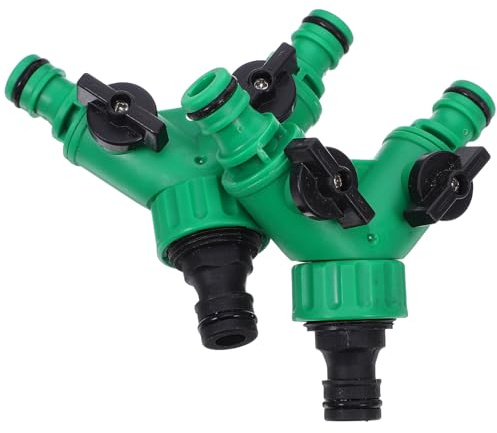 WEKADRIN 2 Piezas Adaptador Divisor para Manguera de Riego por Goteo con Conexión Rápida Controlador de Flujo Preciso Accesorio para Sistema de Irrigación y Jardín Pack